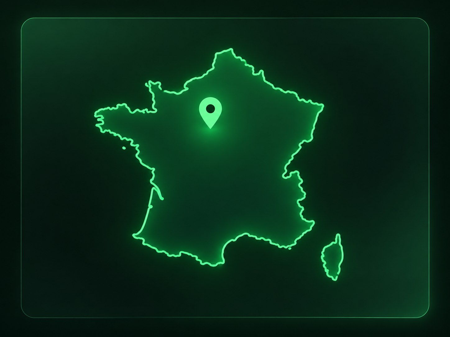 Carte de France métropolitaine — zone de livraison Ohweed CBD